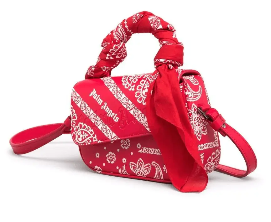 Túi Palm Angels Red Mini Bag PWNP004F21LEA0012501 - Ảnh 4