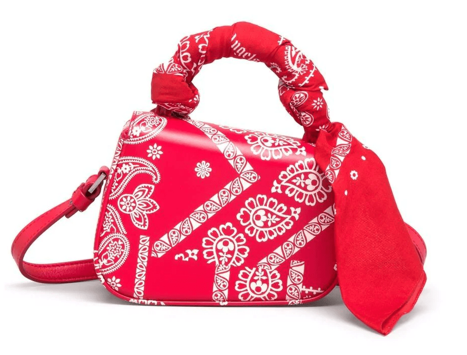 Túi Palm Angels Red Mini Bag PWNP004F21LEA0012501 - Ảnh 5