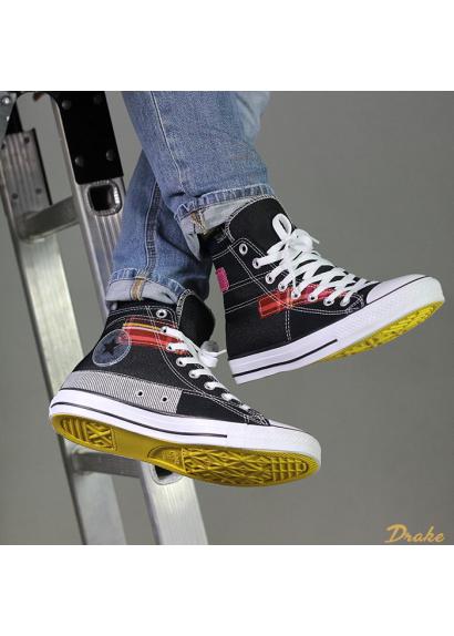 Giày Converse Chuck Taylor All Star High 'Hacked Fashion Black Cactus Flower' 168745C - Ảnh 2
