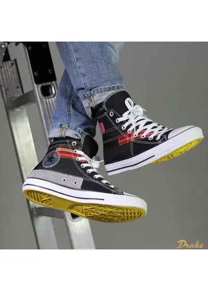 Alternative view of Giày Converse Chuck Taylor All Star High 'Hacked Fashion Black Cactus Flower' 168745C