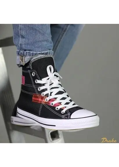 Giày Converse Chuck Taylor All Star High 'Hacked Fashion Black Cactus Flower' 168745C - Ảnh 3