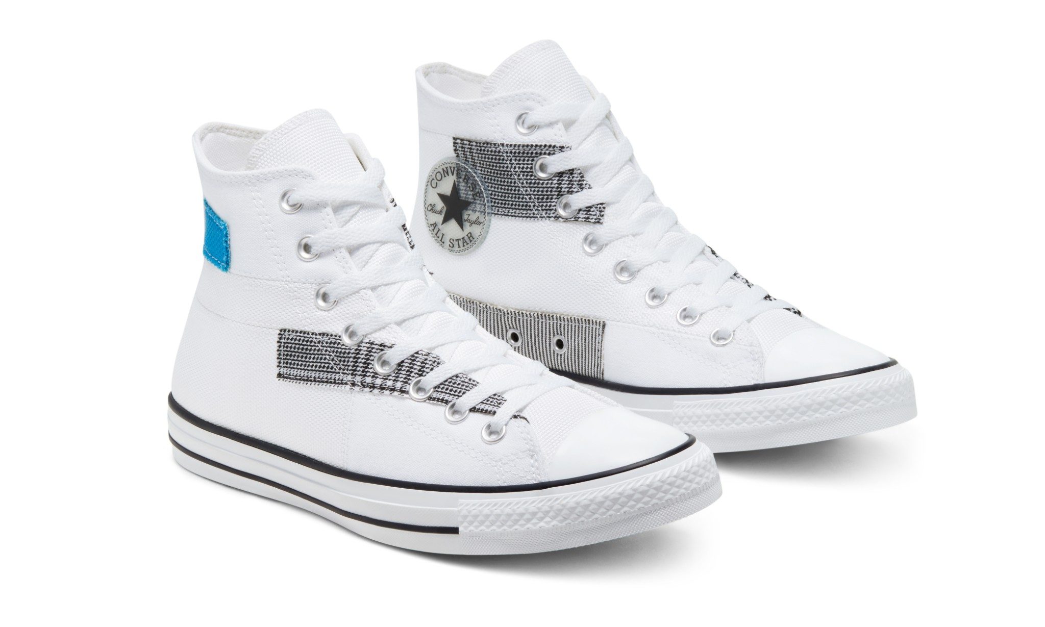Giày Converse Chuck Taylor All Star High 'Hacked Fashion White Sail Blue' 168746C - Ảnh 2