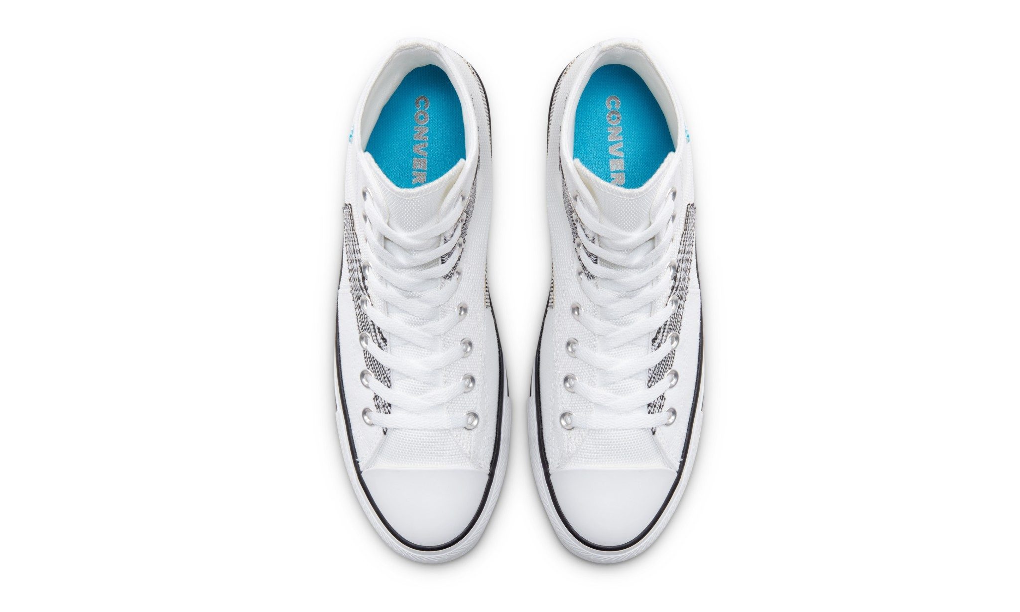Giày Converse Chuck Taylor All Star High 'Hacked Fashion White Sail Blue' 168746C - Ảnh 4
