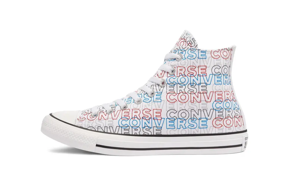 Giày Converse Chuck Taylor All Star High-Top 'White/University Red/Digital Blue' 170107C - Ảnh 5