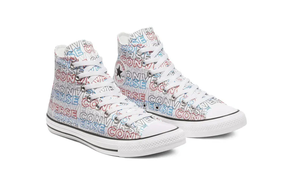 Alternative view of Giày Converse Chuck Taylor All Star High-Top 'White/University Red/Digital Blue' 170107C