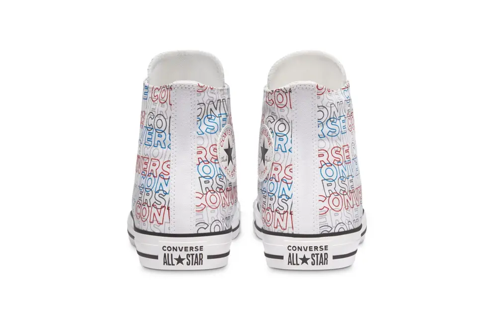 Giày Converse Chuck Taylor All Star High-Top 'White/University Red/Digital Blue' 170107C - Ảnh 4