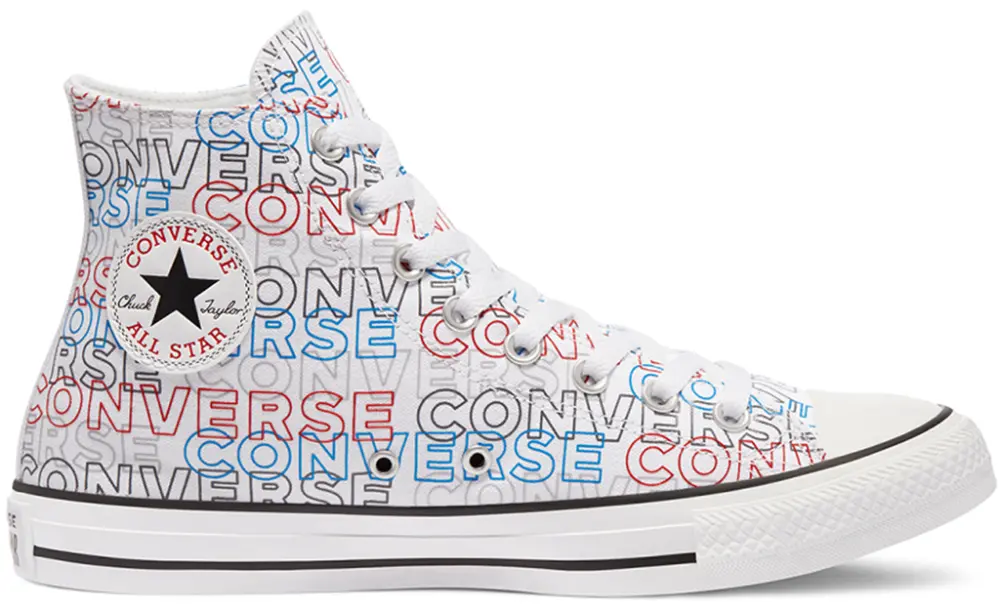 Giày Converse Chuck Taylor All Star High-Top 'White/University Red/Digital Blue' 170107C