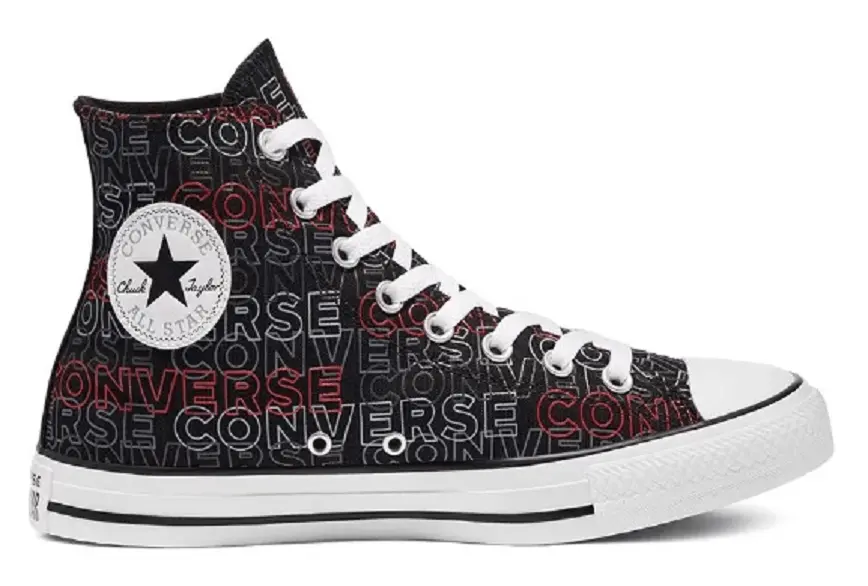 Giày Converse Chuck Taylor All Star High-Top 'Black/University Red/White' 170108C