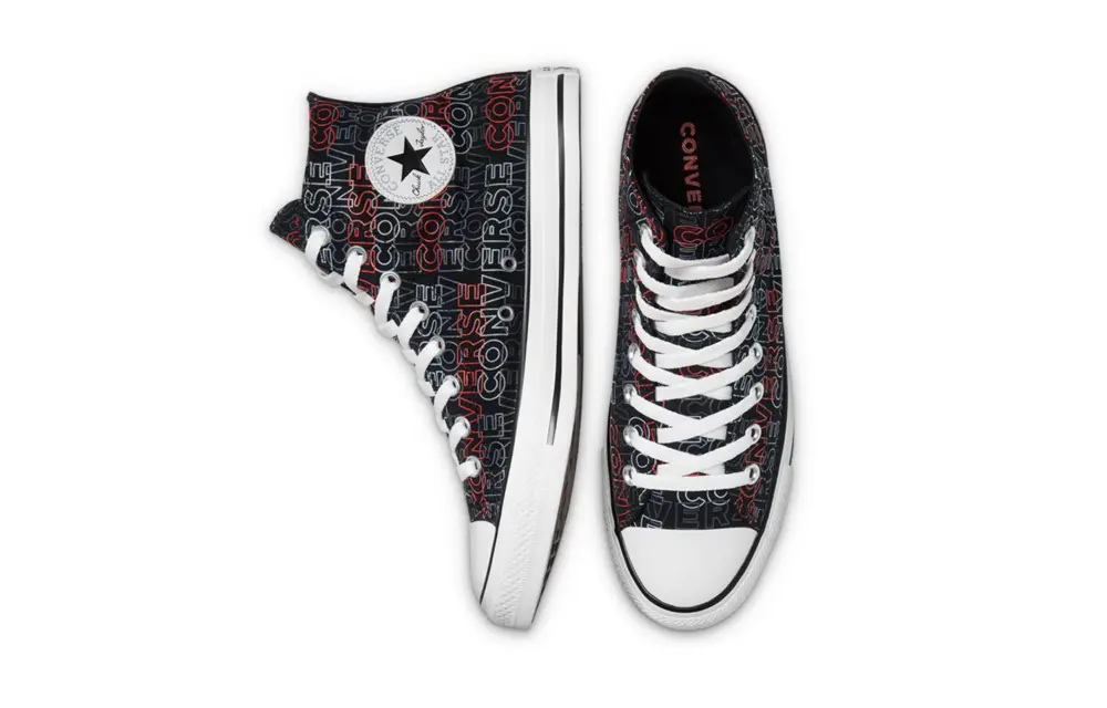 Giày Converse Chuck Taylor All Star High-Top 'Black/University Red/White' 170108C - Ảnh 3