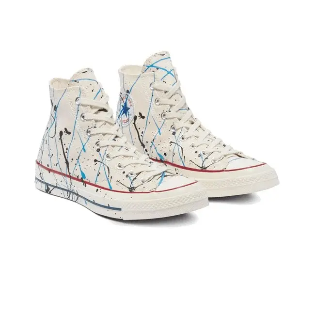 Alternative view of Giày Converse Chuck 70 High 'Paint Splatter Egret' 170802C