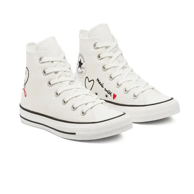 Giày Converse Chuck Taylor All Star High 'Made with Love White' 171159C - Ảnh 3