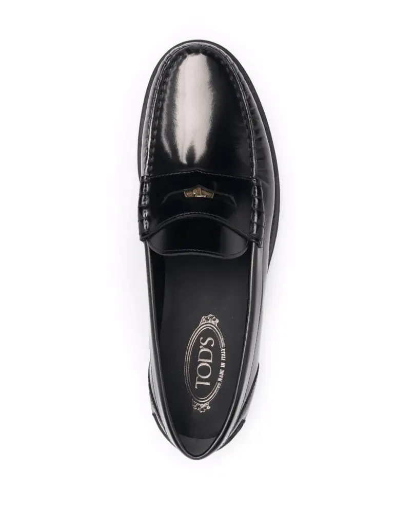 Giày Tod’s TOD’S logo plaque leather loafers XXM02I0EP00AKTB999 - Ảnh 3