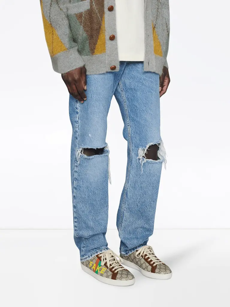 Giày Gucci Ace 'Fake/Not Print' 636358-2GC10-8260 - Ảnh 4