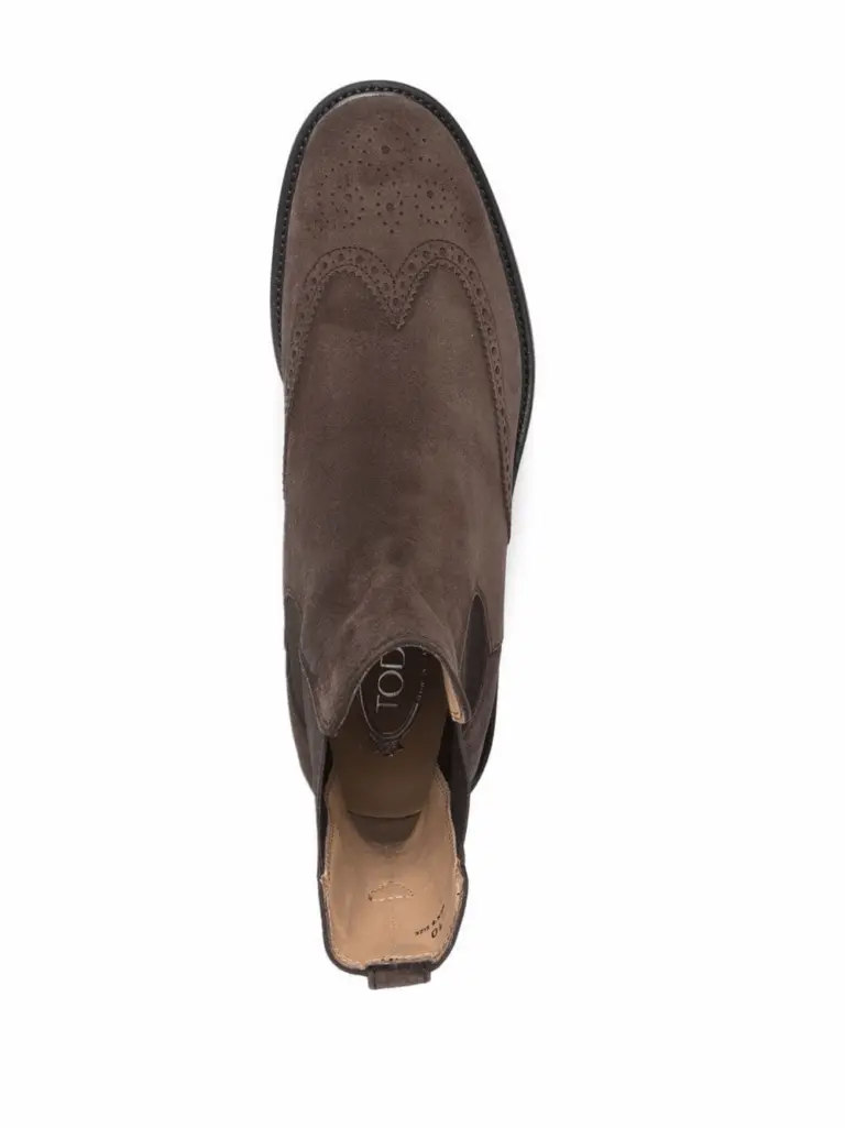 Alternative view of Giày Tod’s perforated Chelsea boots XXM06H00MH0RE0S800