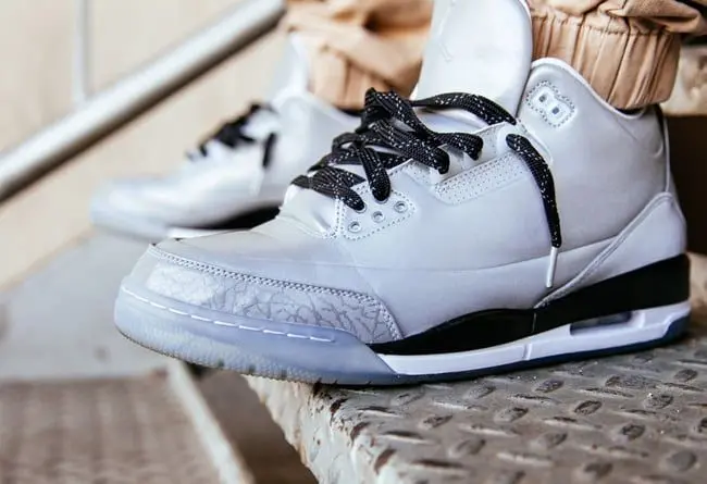 Giày Nike Air Jordan 3 5Lab3 'Reflective Silver' 631603-003 - Ảnh 4