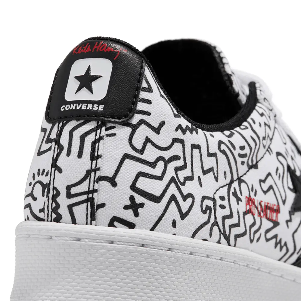 Alternative view of Giày Converse Pro Leather Low x Keith Haring 'Egret' 171857C