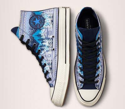 Giày Converse Chuck 70 High 'Holiday Sweater Midnight Navy' 172135C - Ảnh 4