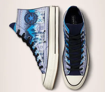Giày Converse Chuck 70 High 'Holiday Sweater Midnight Navy' 172135C - Ảnh 4