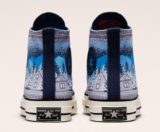 Giày Converse Chuck 70 High 'Holiday Sweater Midnight Navy' 172135C - Ảnh 3