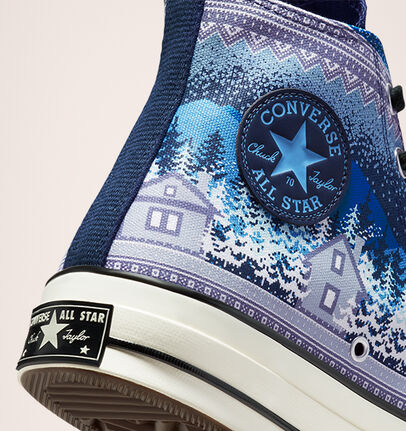 Giày Converse Chuck 70 High 'Holiday Sweater Midnight Navy' 172135C - Ảnh 6