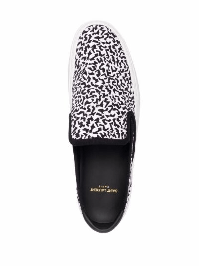 Giày Saint Laurent Venice Slip On Sparkle Print 58574226Q109074 - Ảnh 3