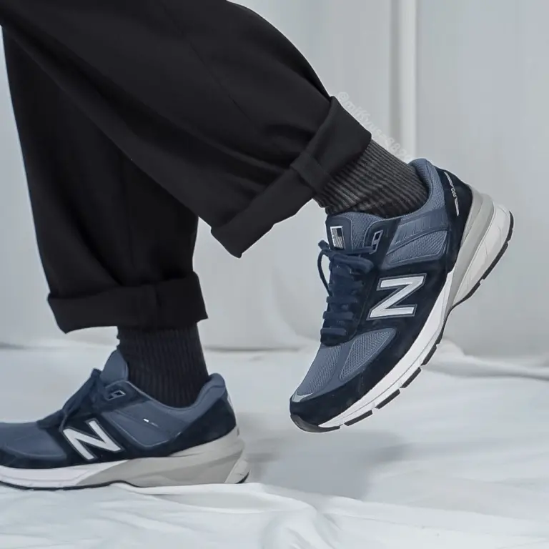 Giày New Balance 990v5 Big Kid ‘Navy’ GC990NV5 - Ảnh 4