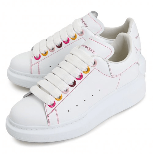 Giày Alexander McQueen Wmns Oversized Sneaker 'White Rainbow' 553770-WHZ4S-9466 - Ảnh 5