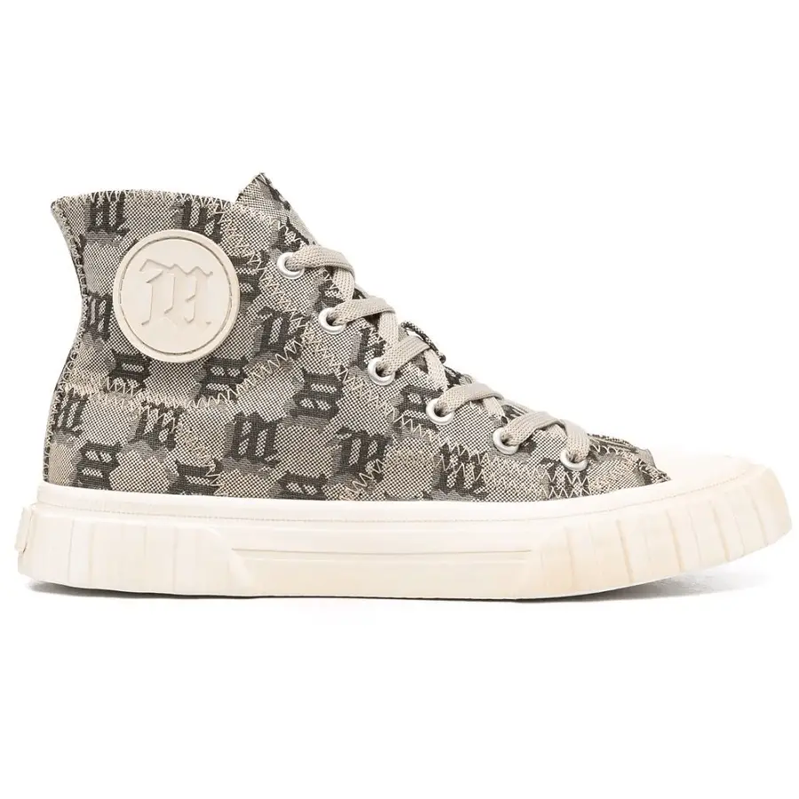 Giày MSIBHV Army Sneaker High Monogram 'Beige' 3121BM605
