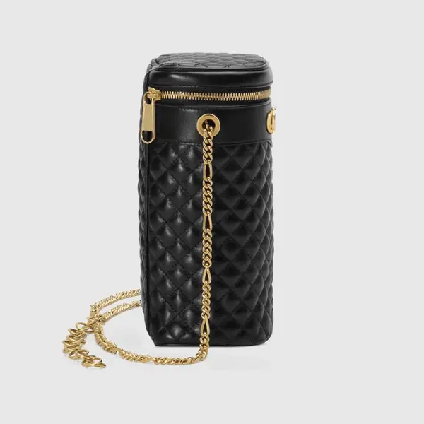 Túi Gucci Ladies Black Quilted Leather Belt Bag 572298 0YKNX 1000 - Ảnh 5
