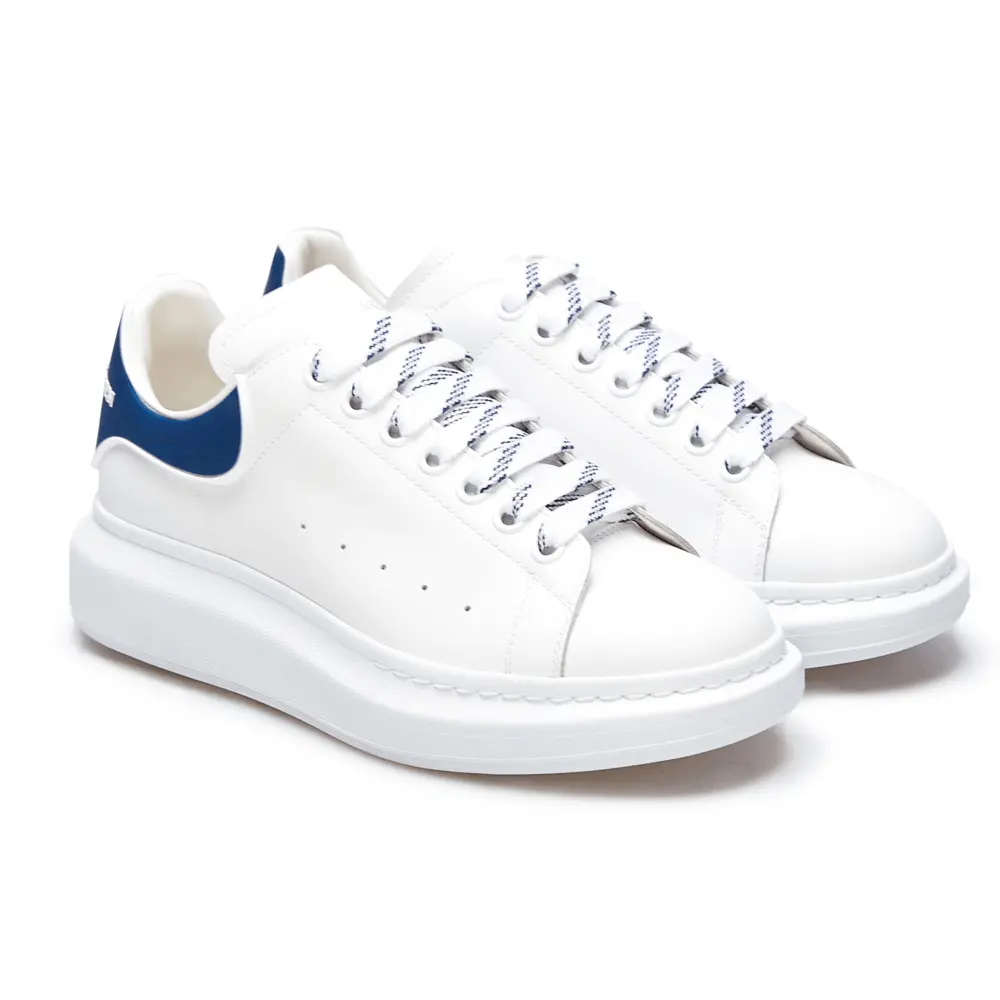 Giày Alexander McQueen Oversole Men's Sneakers 'White Blue' 625156-WHXMT-9086 - Ảnh 4