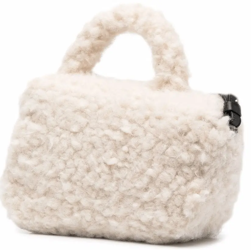 Túi Palm Angels Logo-print Mini Padlock Bag PWNP002F21LEA0040110 - Ảnh 5