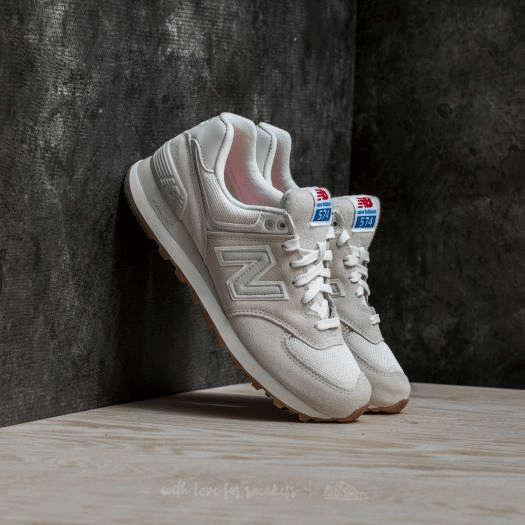 Giày New Balance Wmns 574 Retro Sport Sea Salt WL574RSC - Ảnh 3