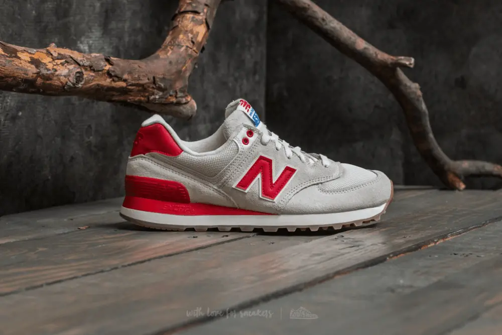 Alternative view of Giày New Balance Wmns 574 Retro Sport Sea 'Salt Red' WL574RSA