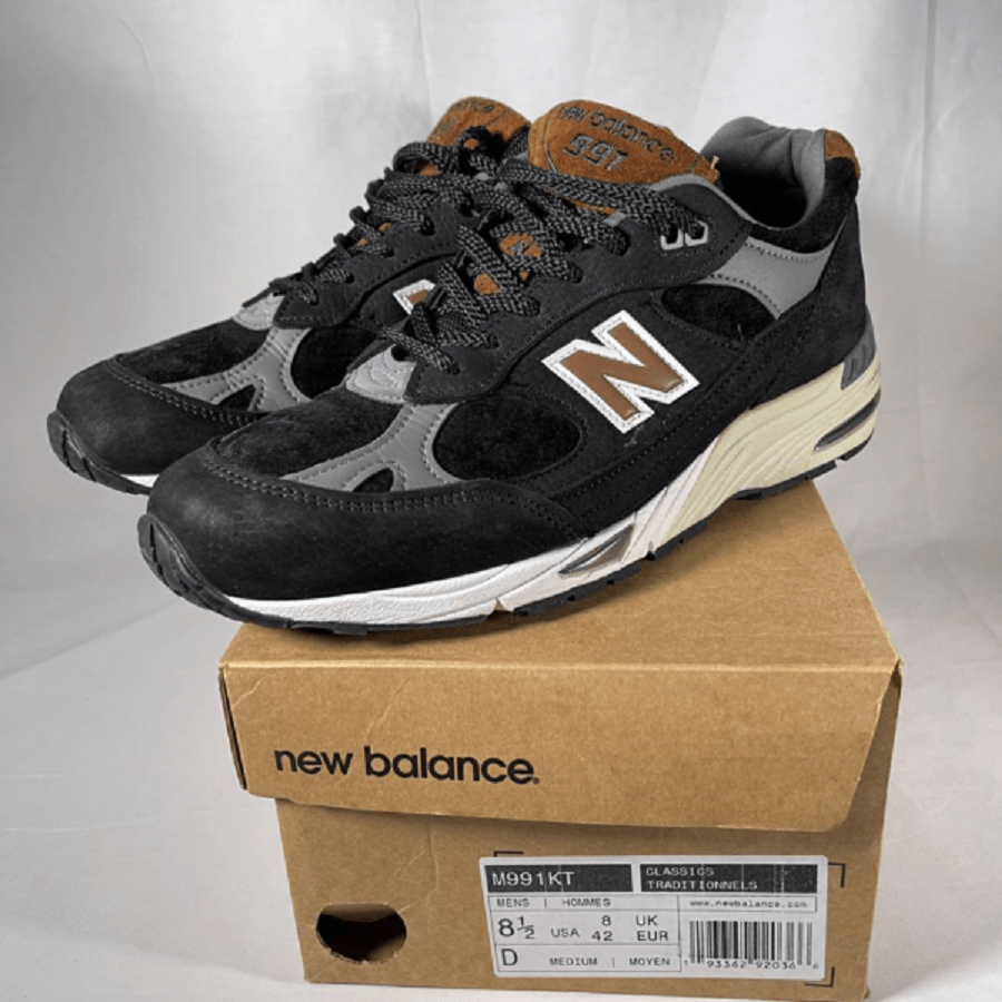 Giày New Balance 991 Made In England ‘Black Brown’ M991KT - Ảnh 5