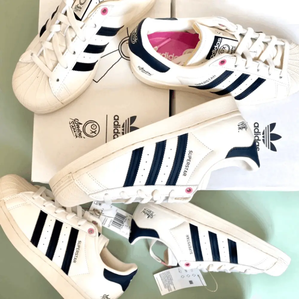 Giày Adidas Superstar X André Saraiva ‘Cream’ GZ1753 - Ảnh 7