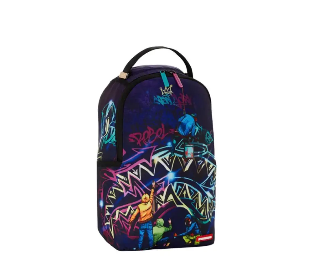 Balo Sprayground Graffiti 'Dark Shark Mouth' W0835728 - Ảnh 5