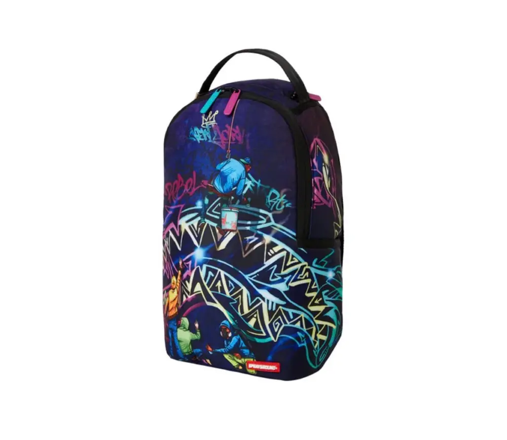 Balo Sprayground Graffiti 'Dark Shark Mouth' W0835728 - Ảnh 4