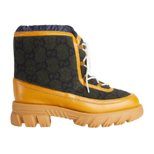 Giày Gucci GG Ankle Boot Light Brown Leather Trim 681796-2XN20-3362