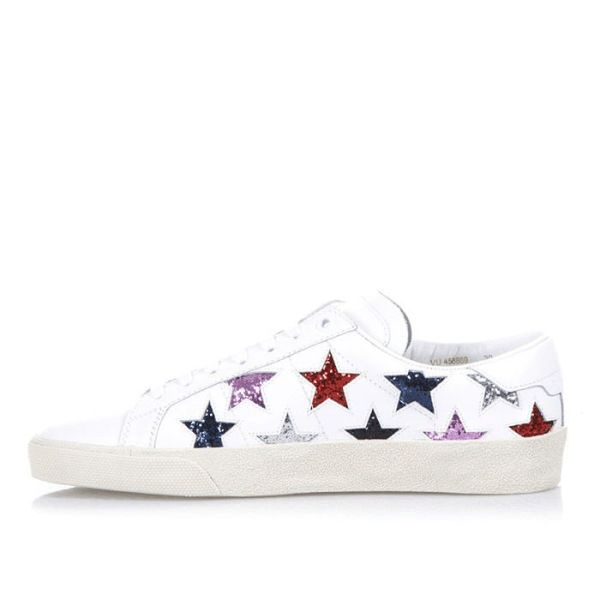 Giày Saint Laurent SL-06 Leather Low 'Stars' 458869-CN620-9266 - Ảnh 3