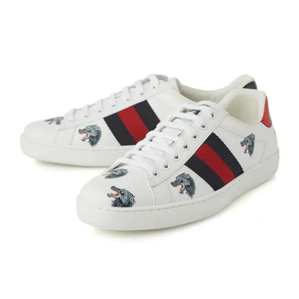 Giày Gucci Ace Leather 'Wolf' 386750-0H810-9082 - Ảnh 3