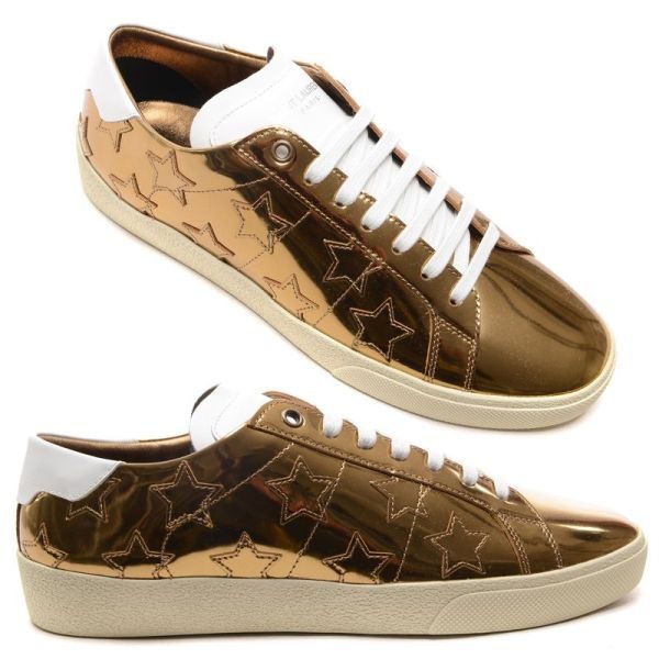 Giày Saint Laurent YSL Mens SL06 Low Top Star Sneakers 472389-AALA0-8262 - Ảnh 4