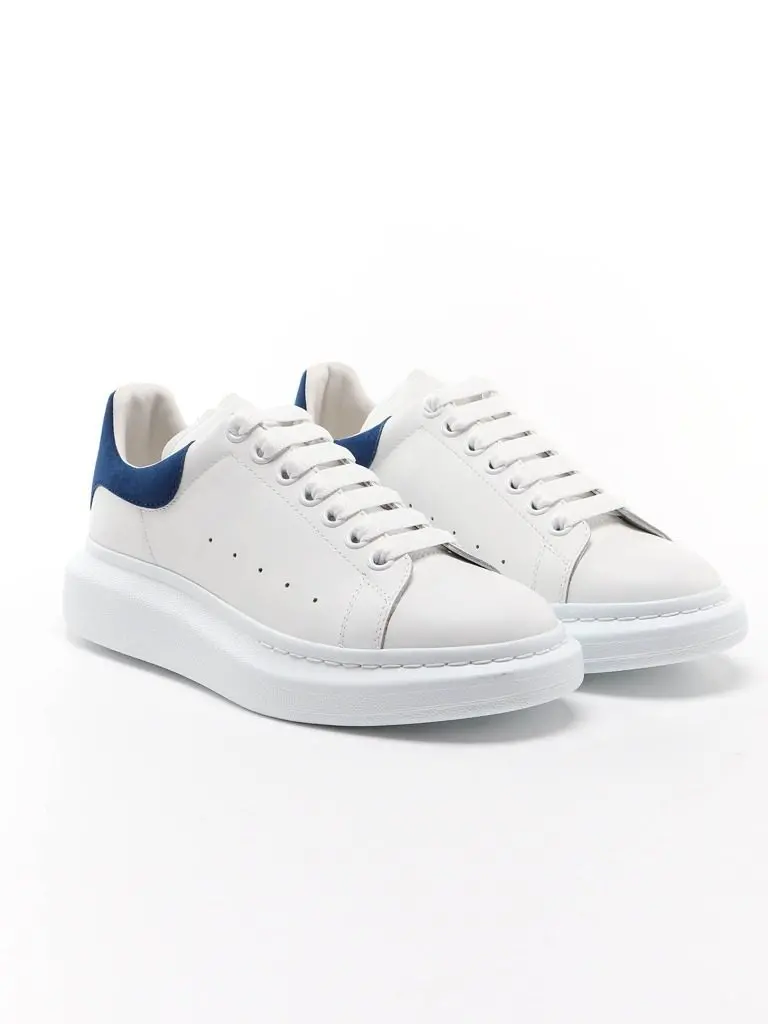 Alternative view of Giày Alexander McQueen Oversized Sneaker 'White Paris Blue'