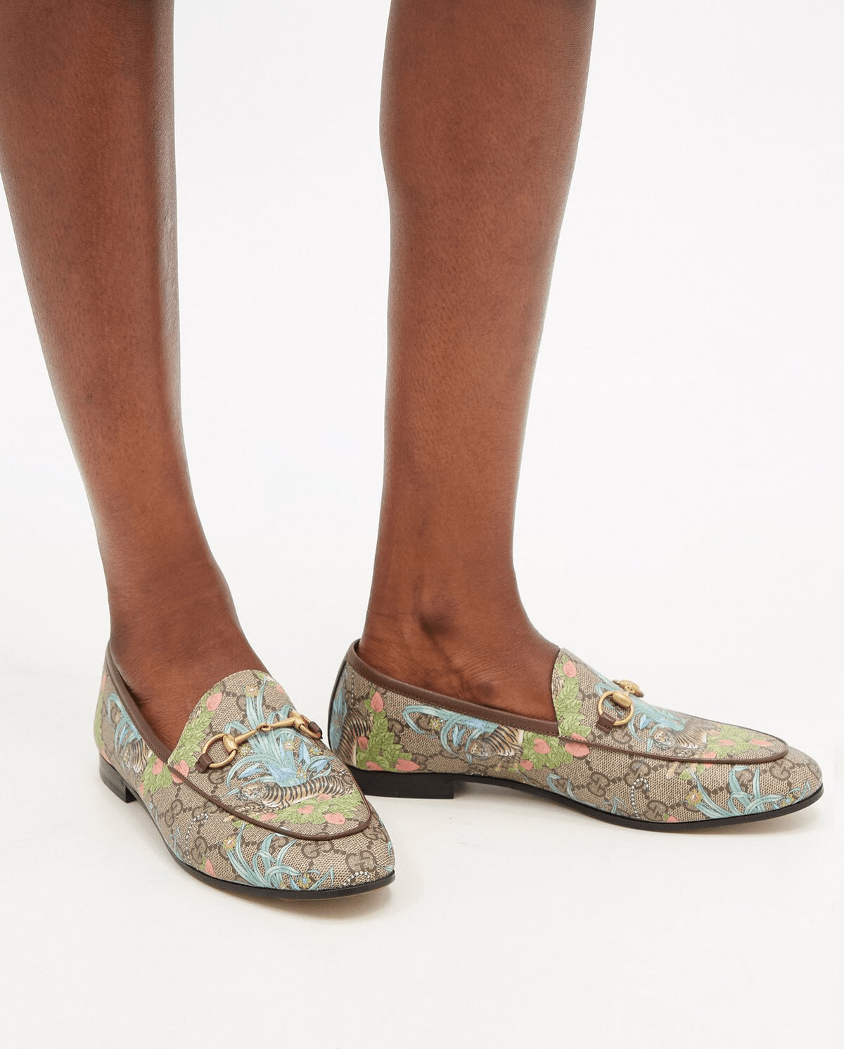 Giày Gucci Tiger Women's Jordaan Loafer 687589-UUA10-8471 - Ảnh 4