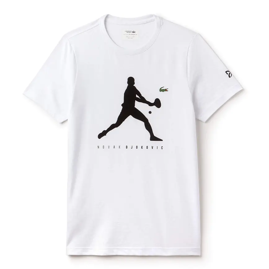 Áo Lacoste Novak Djokovic Tee White TH3882-AU8