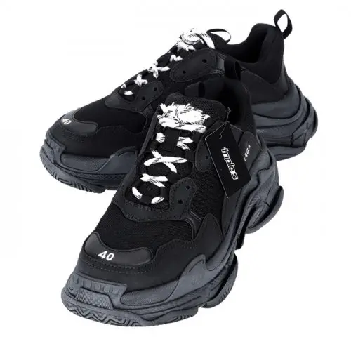 Alternative view of Giày Balenciaga Triple S Sneaker 'Black' 534162-W09OM-1000