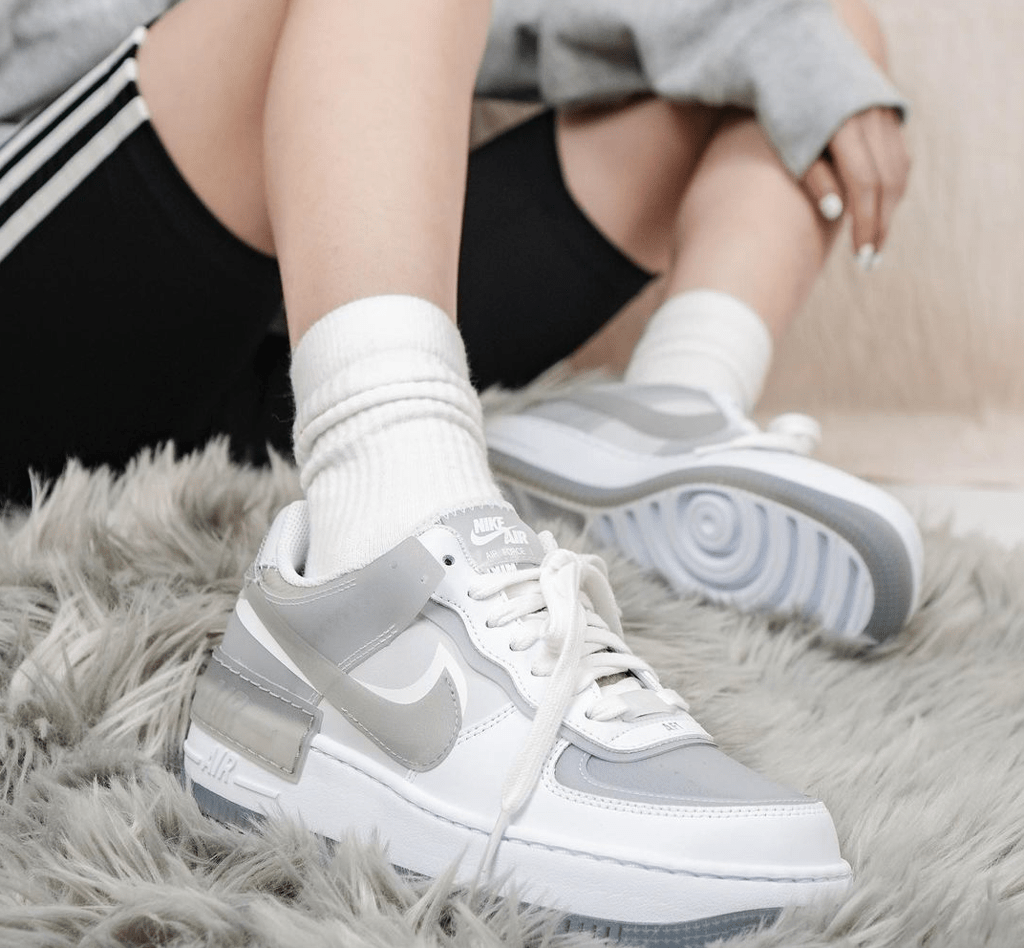 Giày Nike Air Force 1 Low Shadow White Grey CK6561-100 - Ảnh 3