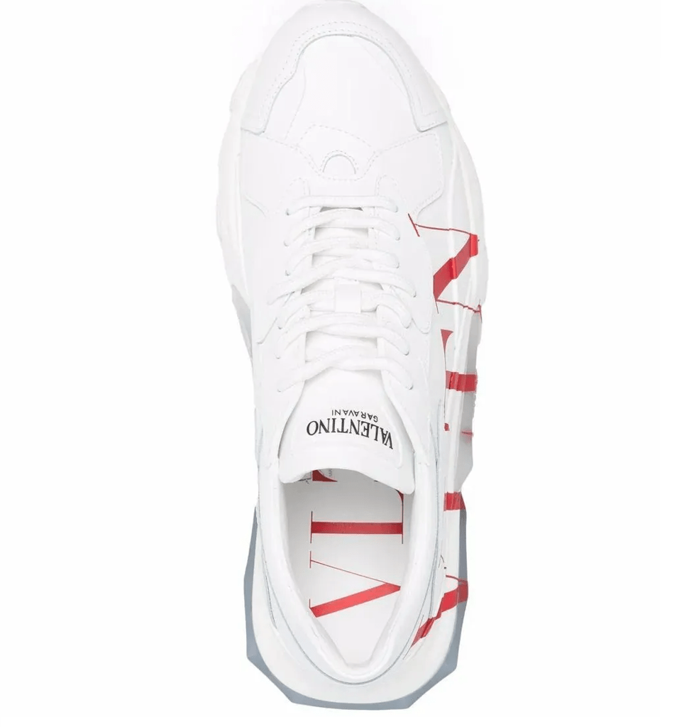 Giày Valentino Homme Blanc Cuir Baskerts WY2S0B21RKWKR5 - Ảnh 3