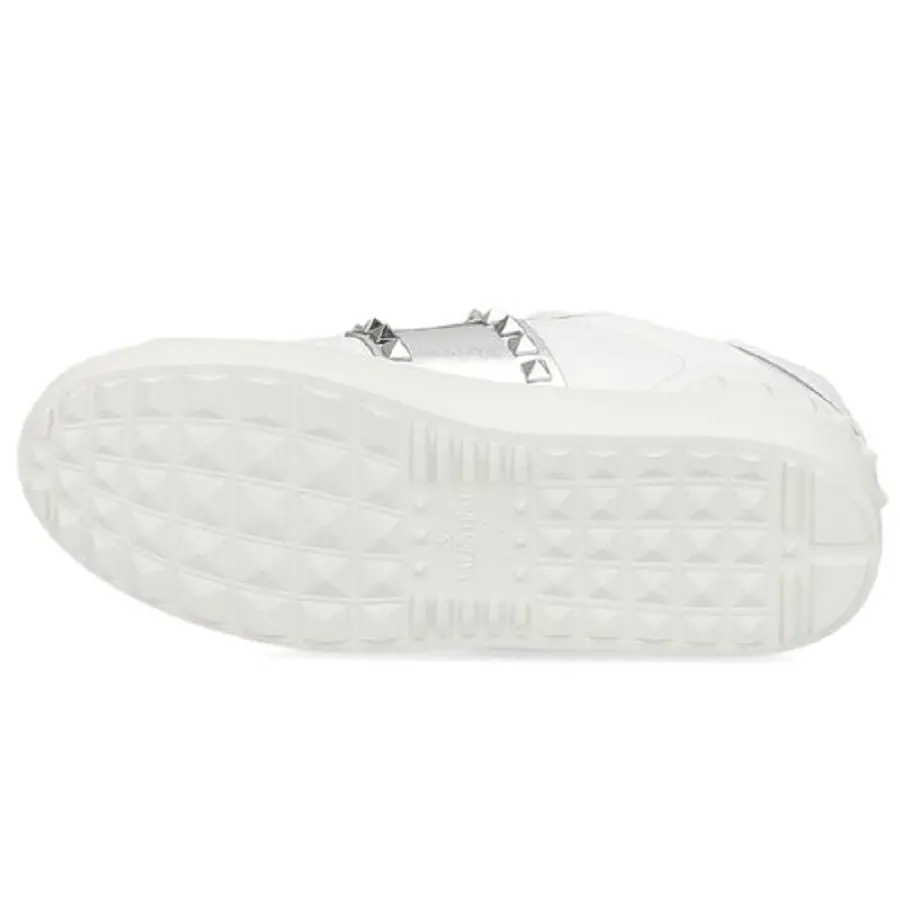 Giày Valentino Rockstud Untitled Leather Sneaker UW2S0A01 HEL CZ7 - Ảnh 4