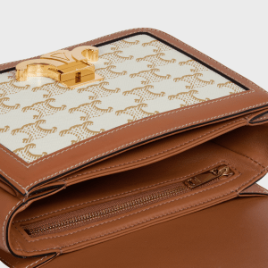 Alternative view of Túi Celine Teen Triomphe 'White Brown' 188882BZ4-01BC