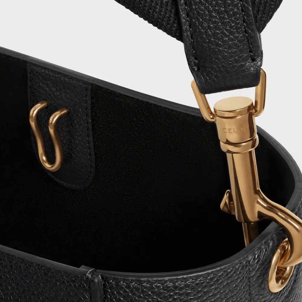 Alternative view of Túi Celine Sangle Small Bucket Bag In Soft Grained Calfskin 189303AH4-38NO